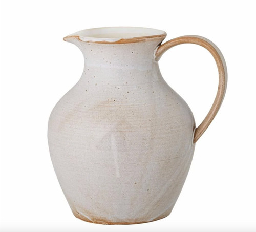 Natural stoneware jug - stoneware, in
