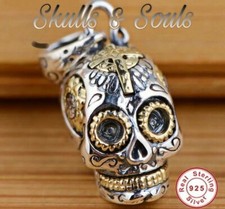 Sterling Silver Sugar Skull