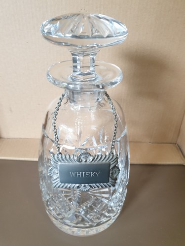 Crystal glass decanter - crystal,