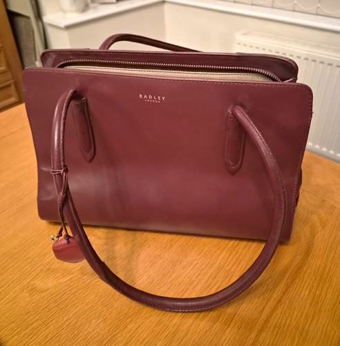 Radley burgundy leather medium - leather,