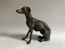 Vintage Bronze Brass Greyhound Whippet Lurcher Dog Figure Figurine Ornament
