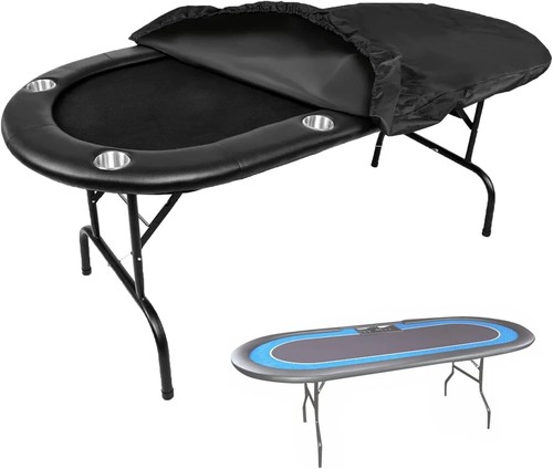 Poker table cover oval 96x44in - table,