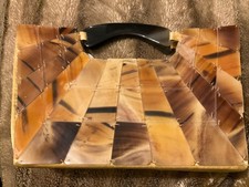 Lucite Tile Purse Handbag clutch bag by accessorize 60’s ĎECO style evening bag