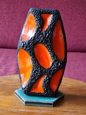 Roth Keramik Orange Fat Lava