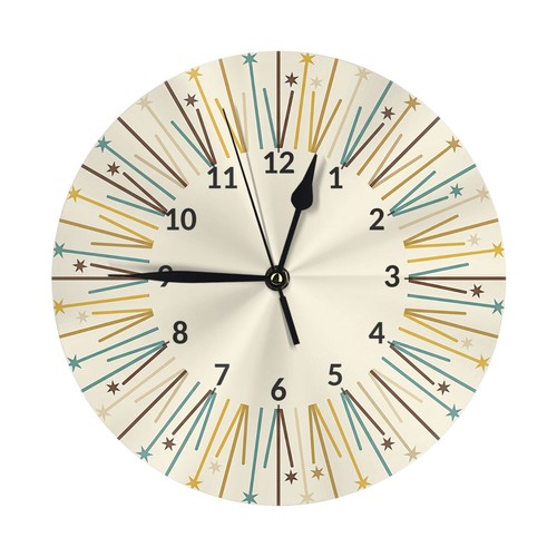 Retro sunburst wall - retro,