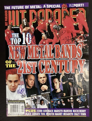 Slipknot signed magazine - signed,