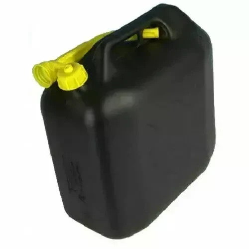 Plastic jerry can - can, pouring