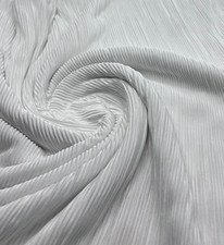 White Plisse Pleated 2 Way
