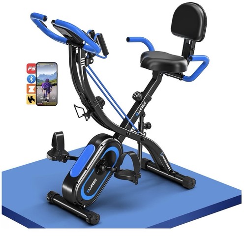 Upgraded folding exercise bike - folding,