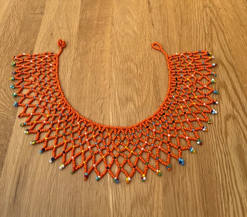 Multicoloured zulu choker - multicoloured,