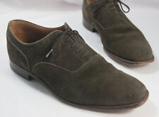Alfred Sargent Trinidad Oxford Shoes in Green-ish Brown Suede 9 ½ / 9.5 B 87F