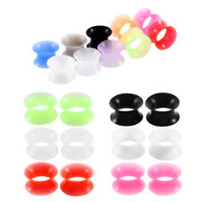 Silicone Ear Plug Flexible Flesh Tunnel Soft Very Thin And Flexible 3-25mm