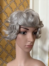 Vintage Silver Grey Short Crop Ladies Wig 100% Kanekalon By Jacoll