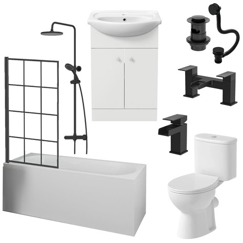 Complete bathroom suite - complete,