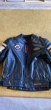 Bering Leather Motorbike Jacket Size Large