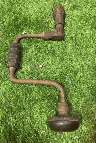 Vintage hand crank drill - vintage,