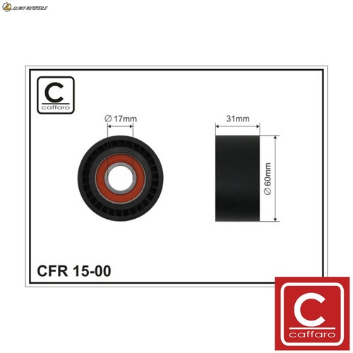 Puller guide pulley - pulley, v-ribbed