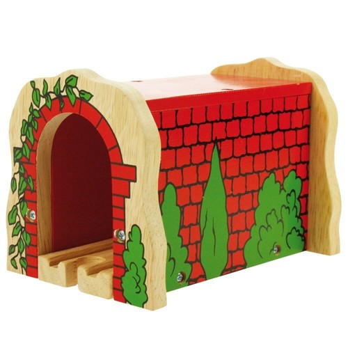 Tunnel red wooden train - tunnel, ~