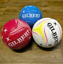 Gilbert Netballs - Pulse Match Ball Sz 5 All Surface - Pack of 3 Balls or Single