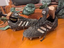 Retro Adidas Beckenbauer #5  Football Boots UK Size 8 Black Vintage Rare 1980s