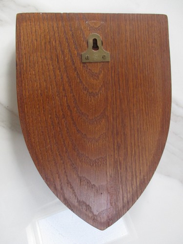 Wooden shield display plaque - wooden,