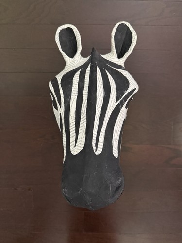 Zebra head wall sculpture - zebra,