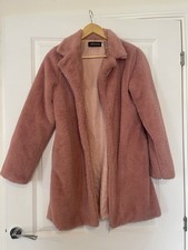 Pink Fluffy Women's Coat