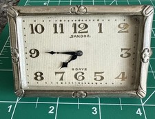 Vtg Sandoz Vuille 8 Day Swiss