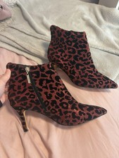 Ravel Designer leopard print  Sparkle Ankle Boots