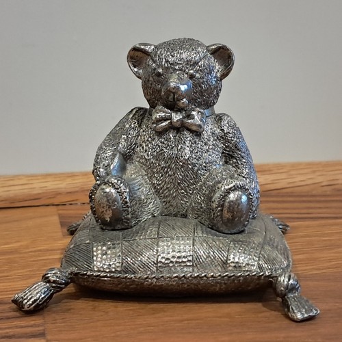 Kitney pewter teddy on - &,