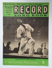 RARE VINTAGE ORIGINAL MAG RECORD SONG BOOK Black & White Minstrels McGlennon