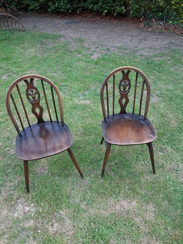 Pair ercol dining - ,
