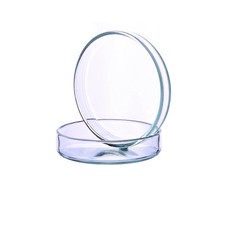GLASS PETRI DISH 100mm x 15mm BOROSILICATE GLASS BASE AND LID COVER  FREEPOST UK