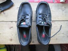 POD SHOES  SIZE 44 / 10 POD OLD SCHOOL SHOES CIRCA 1990'S BLACK LEATHER LACES