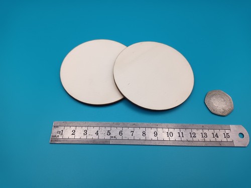 8cm 80mm circles ply - circles, thick