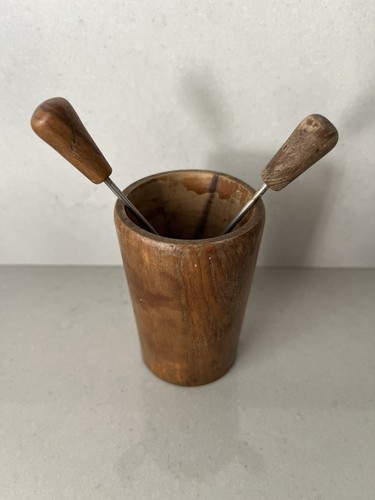 Vintage wooden cup 2 - cup,
