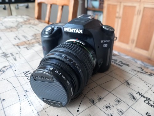 Pentax k100d slr camera with - k100d,
