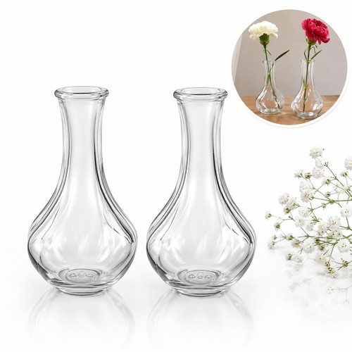 Ikea clear glass flower - glass, vases