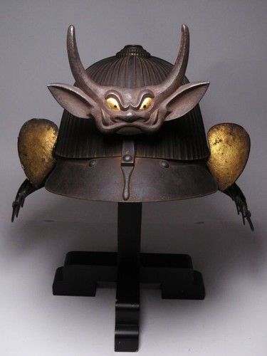 Antique edo samurai - samurai, kabuto