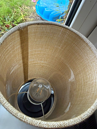 Table lamp beige fabric - table,