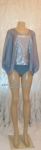Grey sheer butterfly sleeve - grey,