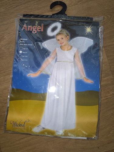 Angel costume with - with, wings