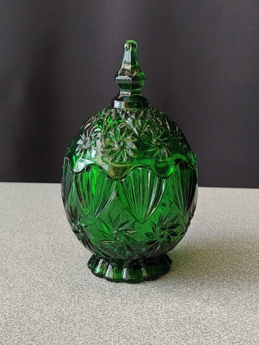 Vintage green glass covered - vintage,