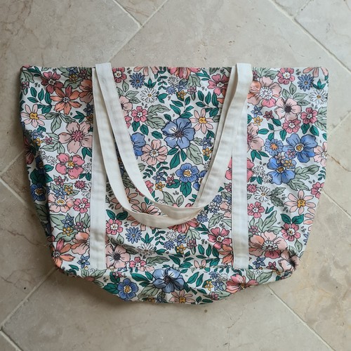 Floral beach shoulder bag - beach,