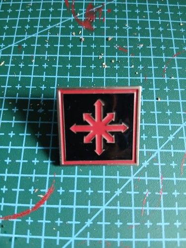 Warhammer 40k choas pin badge - 40k,