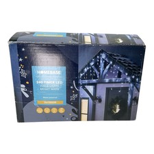 240 Icicle Lights Ice White