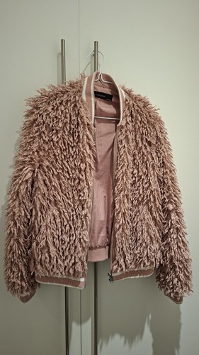 Zara basic pink shag - pink, bomber