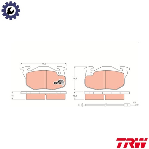 Brake pad set disc - brake,