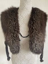 Vintage Fur Cape Shawl Silver