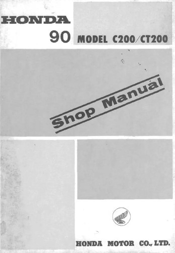 Honda c200 1990 - c200, workshop